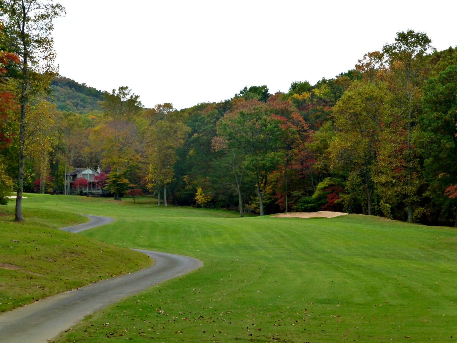October 25, 2015 - Fall color on Hole 5 of the Bent Tree golf course