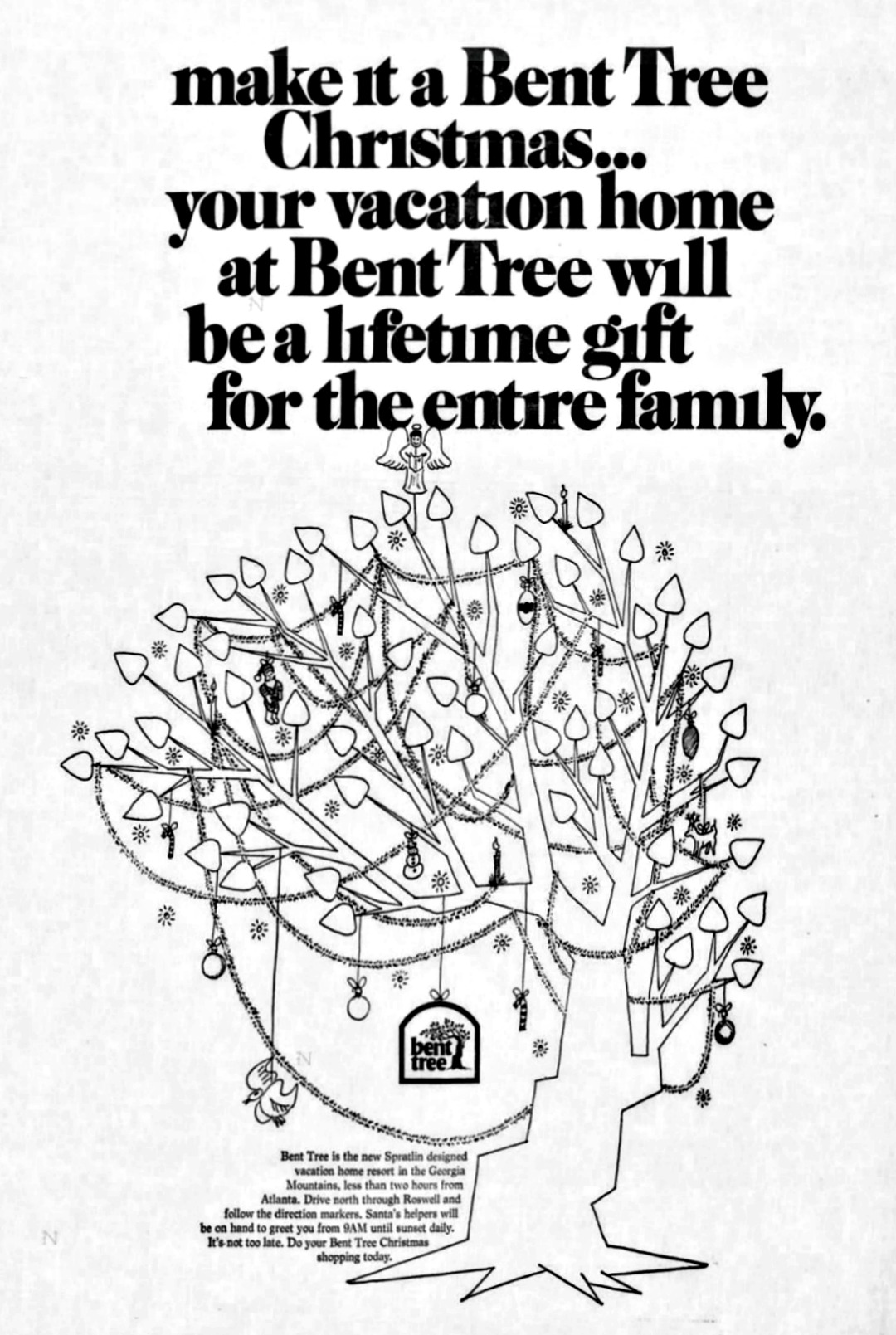 1970 1213 bent tree christmas z