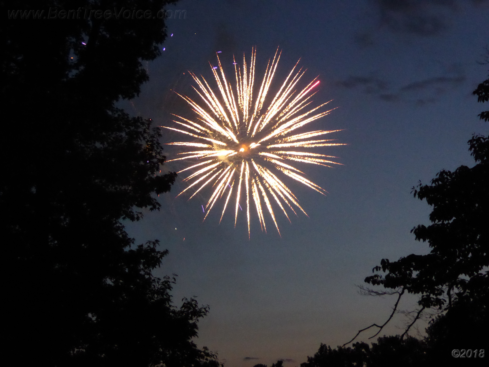 July 4, 2018 - fireworks in Bent Tree